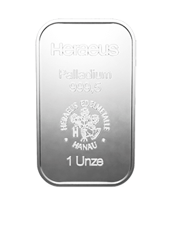 31,1 Gramm Heraeus Palladiumbarren